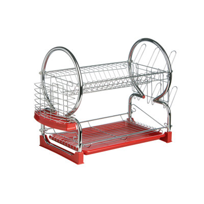 2 Tier Dish Drainer with Tray I