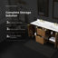 Meuble-lavabo double 60 po Gabi-95846817