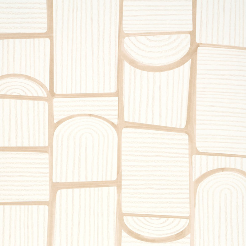 Schumacher x Backdrop Bloomsbury Wallpaper, Warm White