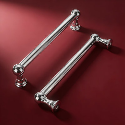 10-Pack Heavy Duty Cabinet Pulls - Solid Zinc Alloy Construction With Polished Chrome Finish For Cabinets, Dressers, And Drawers