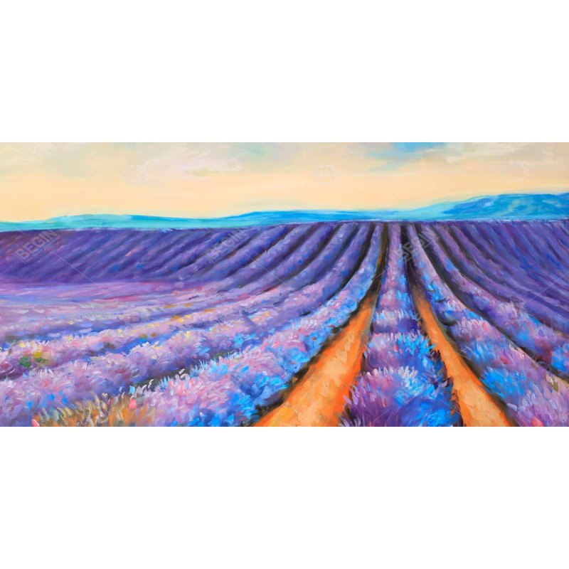 Lavender fields - 15.75"x31.50" Desk mat