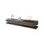 Meuble télé en bois manufacturé rétro noir-617486098