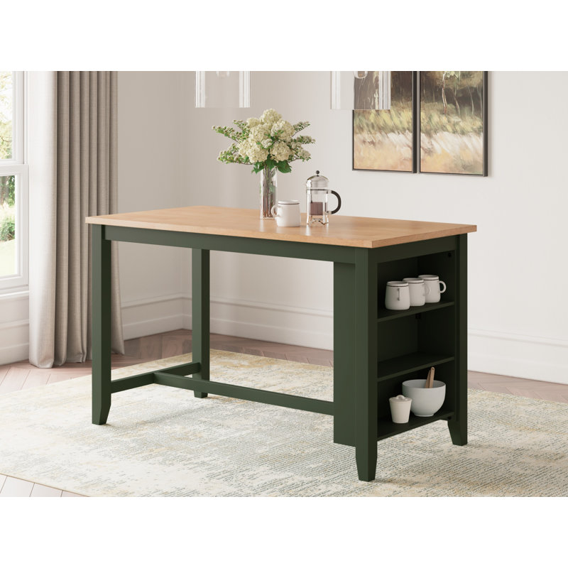 Table de salle à manger à hauteur de comptoir Malkin, Vert