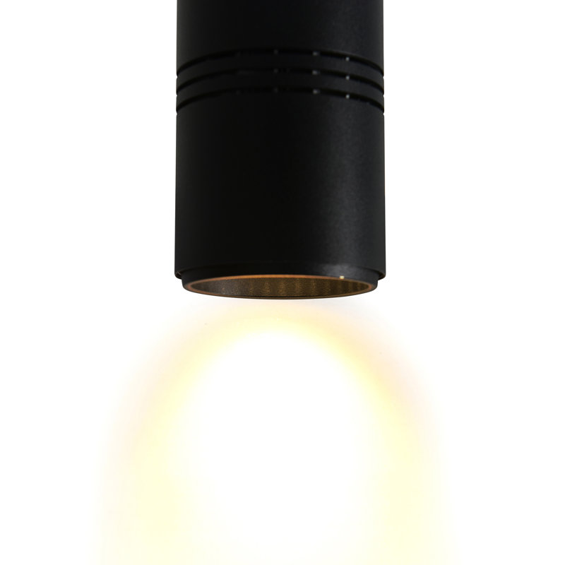 Luminaire suspendu 3 po à DEL Xan - luminaire minimaliste moderne avec éclairage intégré, H 17 po x l 3 po x P 3 po