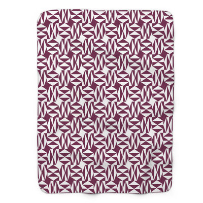 Pink Maroon Melody - 1 Piece Premium Sherpa Blanket