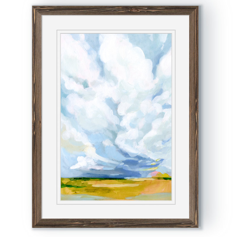 « lucid skies i » par paul cezanne-cadre photo, reproduction d’art sur papier, H 22 po x l 30 po x P 1 po