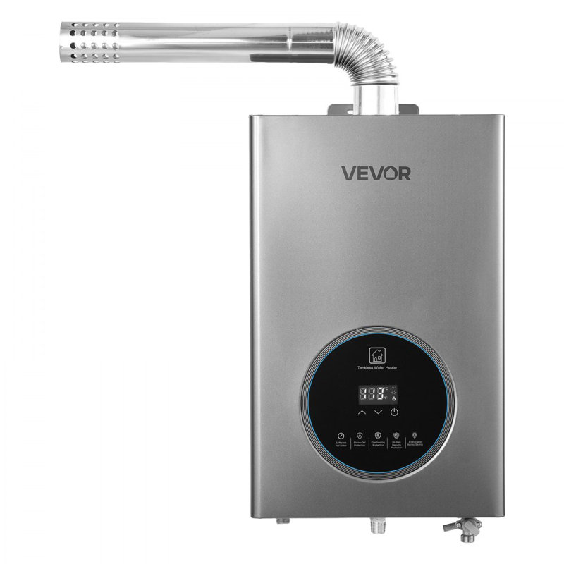 Gas Tankless Water Heater 4.3Gal 100000 BTU Smart Temp Control LED