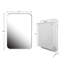 Armoire de salle de bain 16 x 24 pouces avec tablette miroir - cadre en métal blanc, réglable, miroir de rangement encastré, réglable-1335876746