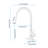 White Stainless Steel Kitchen Faucet, Pull Out Spray Head Included, Modern Design For Stylish Kitchen, 360 Rotatable Nozzle, Two Water Output Options, Easy Single Handle Control Faucet In Steel,