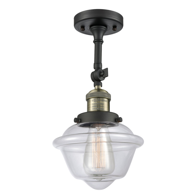 Gaspard Dimmable Bath Sconce, 60 Watt Vintage Incandescent Bulb, Clear, Black Antique Brass
