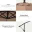 Parasol en porte-à-faux 120 "avec manivelle-1735961532