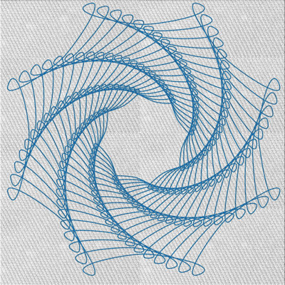 Tapis de zone bleue à motifs