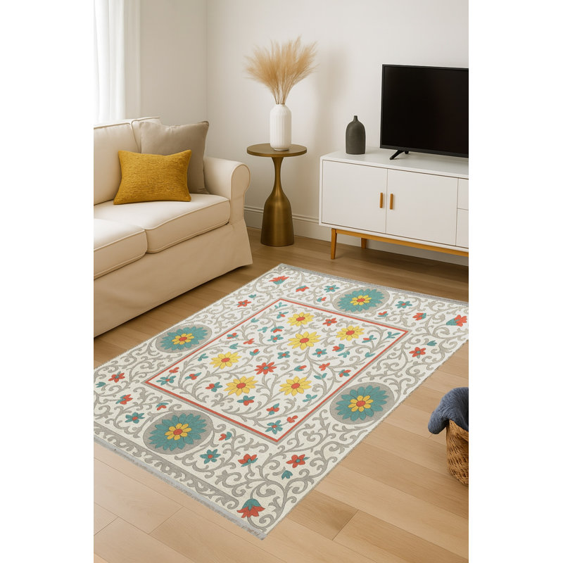 Tapis beige tissé traditionnel Mosso, 2'6" x 9'10"