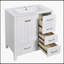 Meuble-lavabo 30 po avec lavabo en céramique-415341798