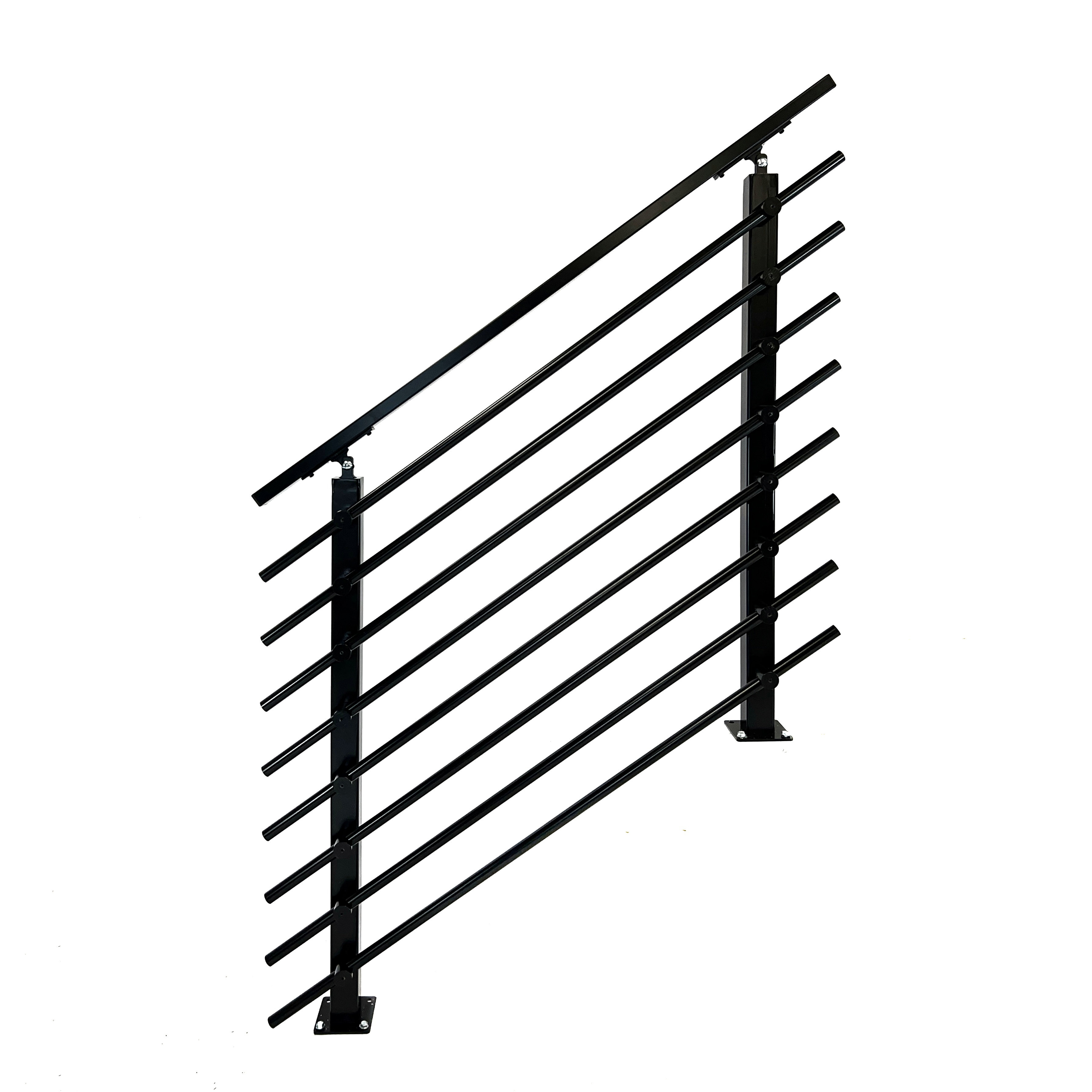 Concept Fusion Modern Horizontal Adjustable Railing Banister System for  Staircases Balconies and Decks Complete Guard Railing Kit & Reviews -  Wayfair Canada