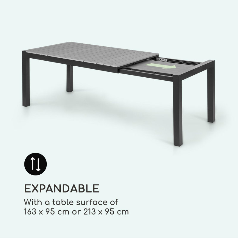 Rectangular 8 -Person 213Cm L Garden table, Anthracite