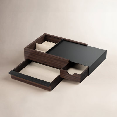 Wood Jewelry Box + Drawers