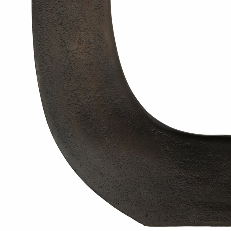 Metal Vase with Sculptural Open Circle Design, Modern Decorative Accent with Sleek Contemporary Silhouette for Eye-Catching Artistic Display and Stylish Home Decor Appeal