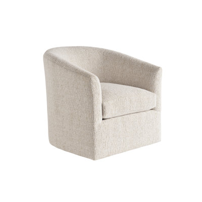Sunset Key Upholstered Swivel Barrel Chair