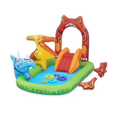 H2OGO! Jurassic Splash Inflatable Water Activity Play Center,  7'11" x 55" x 54"