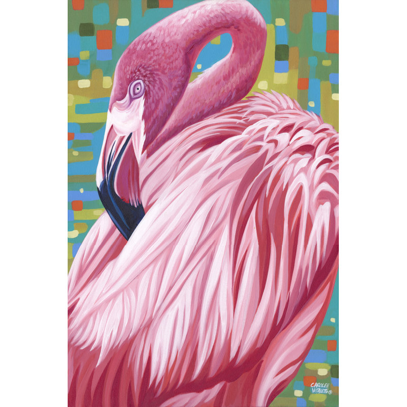 Fabuleux flamants roses II, H 48 po x l 32 po x P 1,25 po