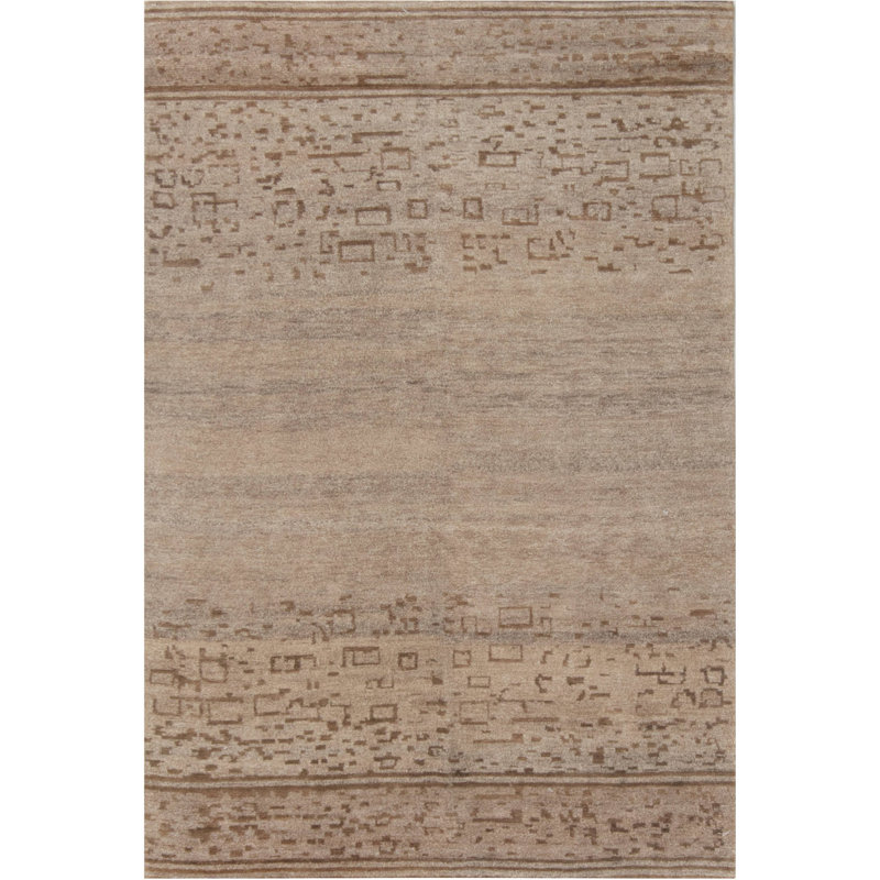 Modern One-of-a-Kind Rectangle 5' X 7' Hand Knotted Area Rug