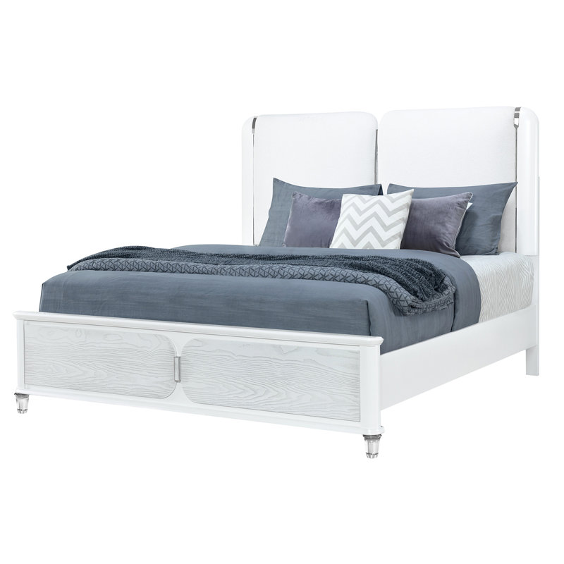 Brenda Grey Bed With Led Light, King