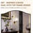 Dual Arch Scalloped Rectangular Bathroom Wall Mirror | Stainless Steel Frame-214319092-218507876