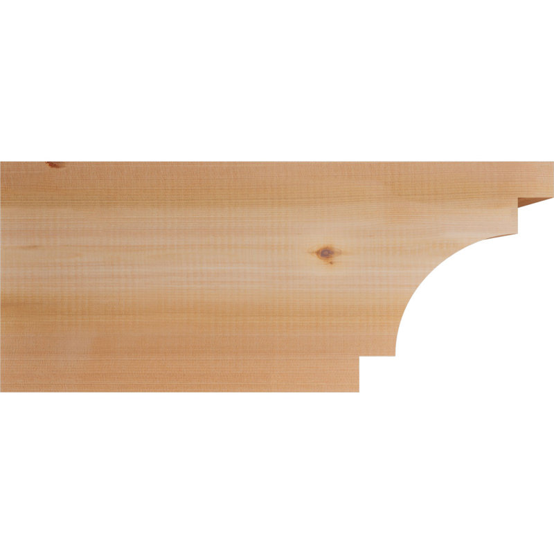 Queue de chevron lisse l 5 5 po x H 10 po x L 24 po, cèdre rouge de l'Ouest, Cèdre rouge, H 10 po x l 24 po x P 5,5 po