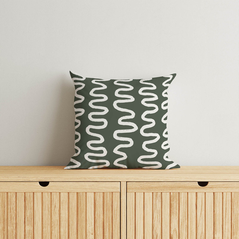 Coussin Wiggle, H 26 po x l 26 po, Chimichurri / vert