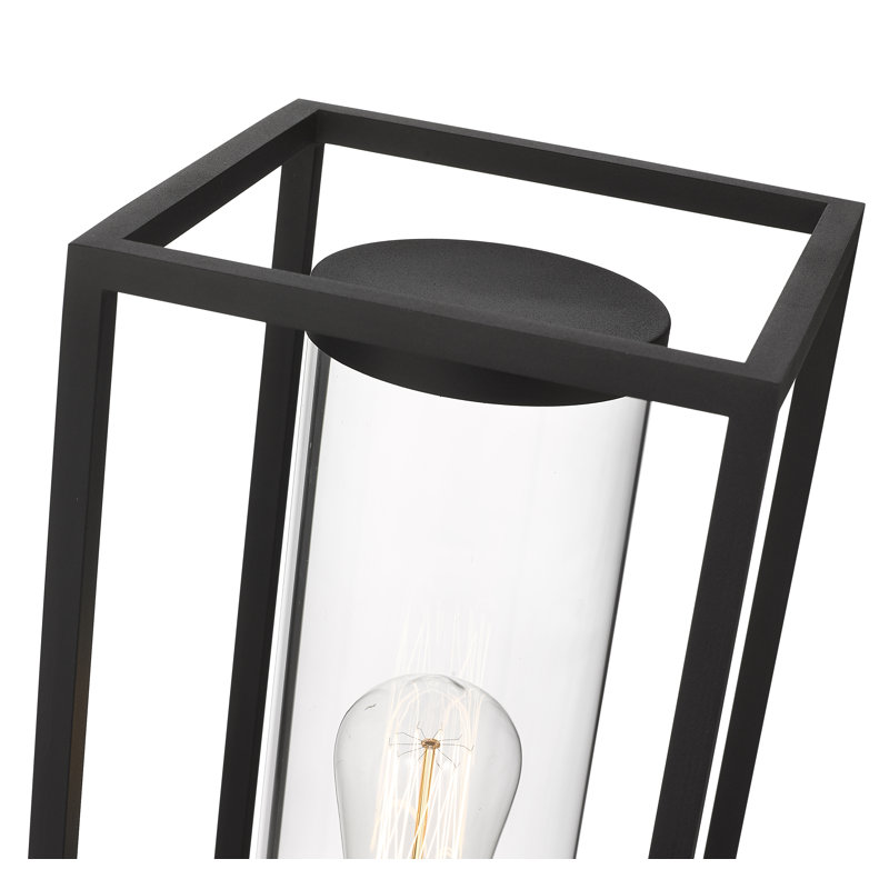 Tête de lanterne 1 lumière Bello, Noir, H 21,75 po x l 8 po x P 8 po