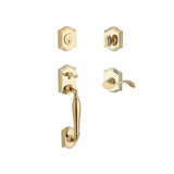 Westcliff Handleset with Deadbolt and Door Lever and Rosette