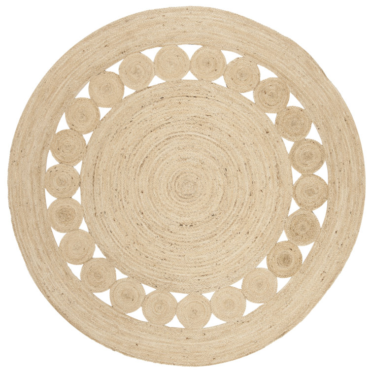 Round Amaja Jute / Sisal Hand Woven Area Rug