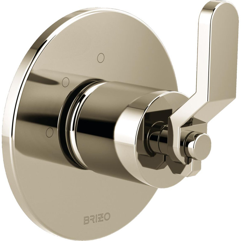 Litze® Wall Mounted Diverter Valve, Polished Nickel, Industrial Lever