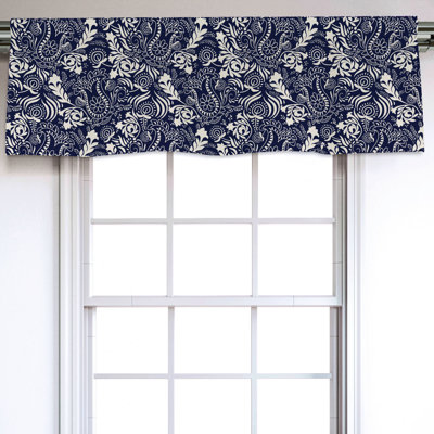Sateen Paisley Ruffled Window Valance