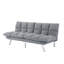 Futon canapé-lit 67,3 po gris-2128592679
