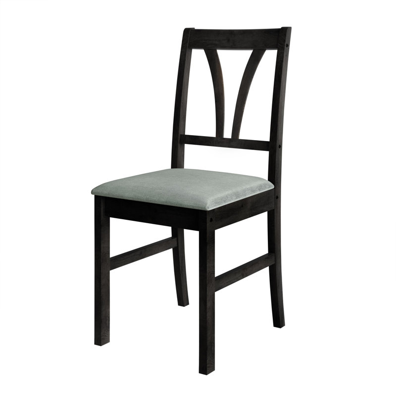 18.9'' H Upholstered Side Chair, Black
