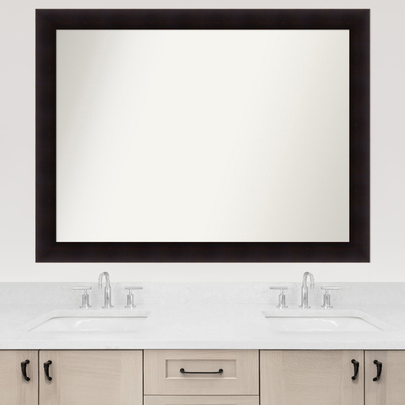 Miroir mural Jillissa, Rectangle, Noir, 37,75 po x 49,75 po