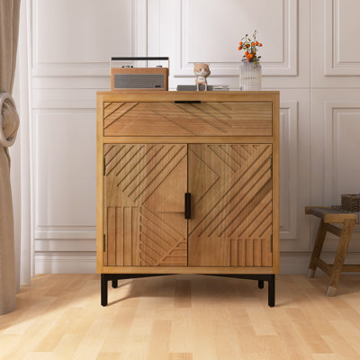 2-Doors Accent Cabinet with Modelled After an Antique