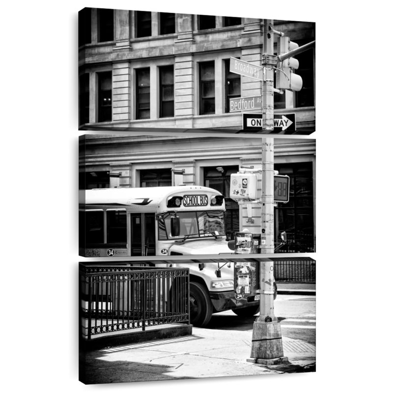 Autobus scolaire Mehar Vintage NYC, H 38 po x l 24 po