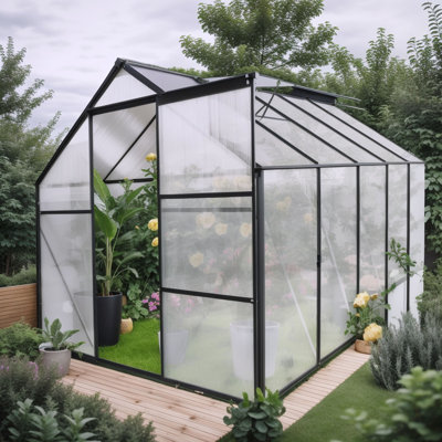 Base surélevée en polycarbonate pour serre
