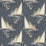 Icons Round the Island 100% Cotton Fabric