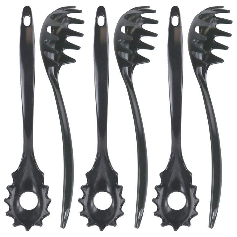 Reston Lloyd Melamine Spaghetti Forks, Charcoal