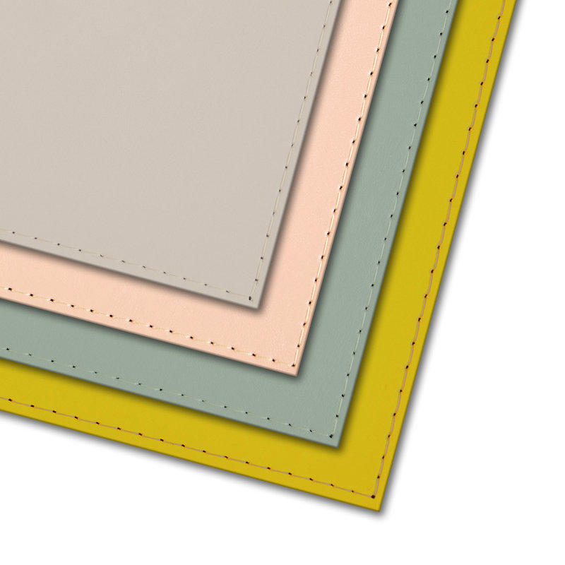 Classic Mod Vinyl Rectangle Placemat, Green