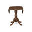 Ensemble de salle à manger 3 pièces pour petits espaces comprenant une table de salle à manger ronde avec Dropleaf et 2 chaises Parsons en tissu brun clair clair, 42 x 42 pouces, noyer naturel-1481428189-1481399009-1481399014
