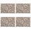 Laser Cut Placemat Collection Floral Rectangle Placemat