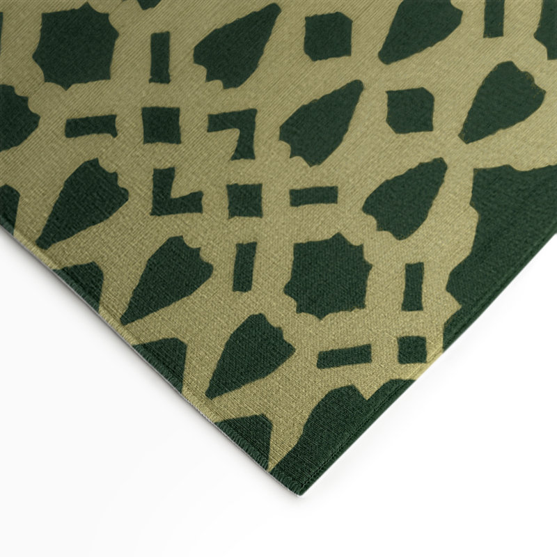 Trellis Brown Indoor and Outdoor Area Rug, Rectangle 3' x 5'