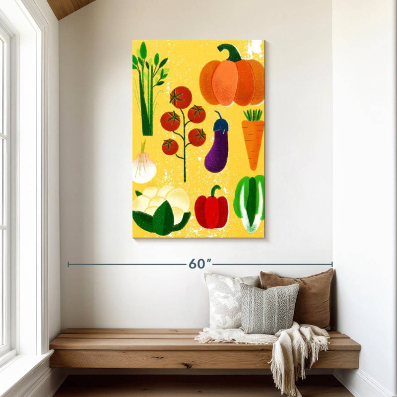 Yarlin Vegetable Variety, 45" H x 30" W