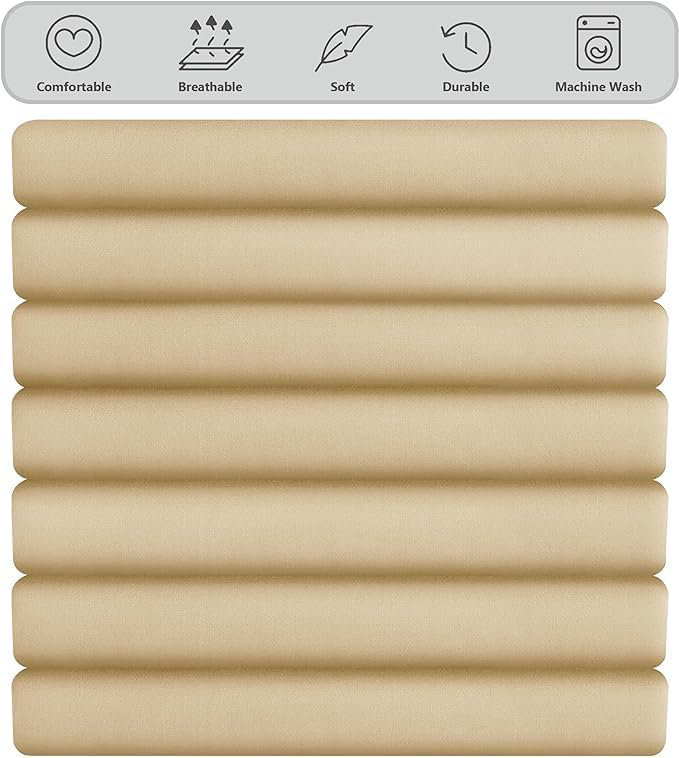 Ranarda Cotton Blend Percale Flat Sheet, Super King (6'), Cream