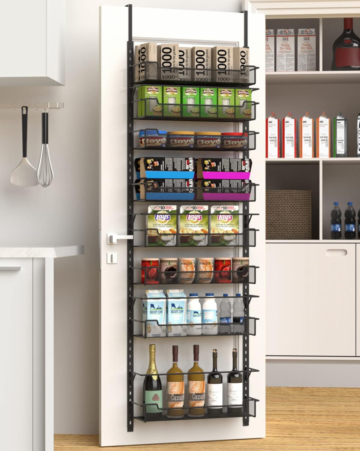 Prep & Savour Cabinet Door Spice Rack with Adjustable Racks | Wayfair
